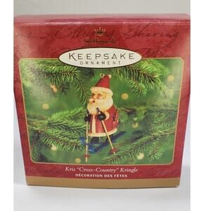 Vintage Hallmark Keepsake Ornament “Kris "Cross Country" Kringle” 2000